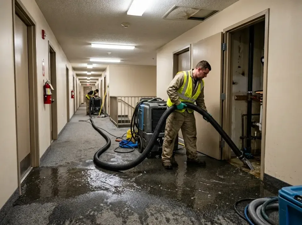 multi-unit-apartment-hallway-f-005 — frequently asked questions, Emergency Burst Pipe Water Extraction & Removal in Middlevi…